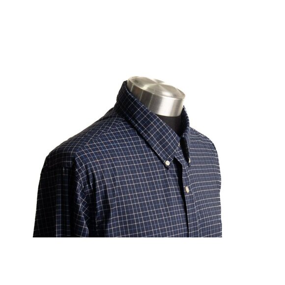 Polo Ralph Lauren Long Sleeve Plaid Blue Fit Shirt size Large - Picture 4 of 9
